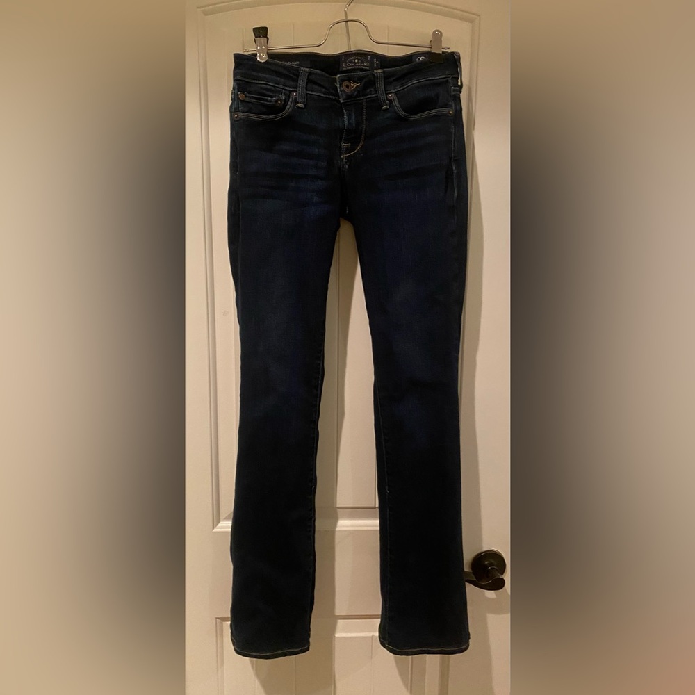 Lucky Brand Dark Blue Lolita Boot Jeans